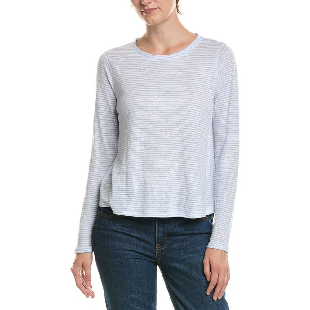 Eileen Fisher Womens Petite Linen Top